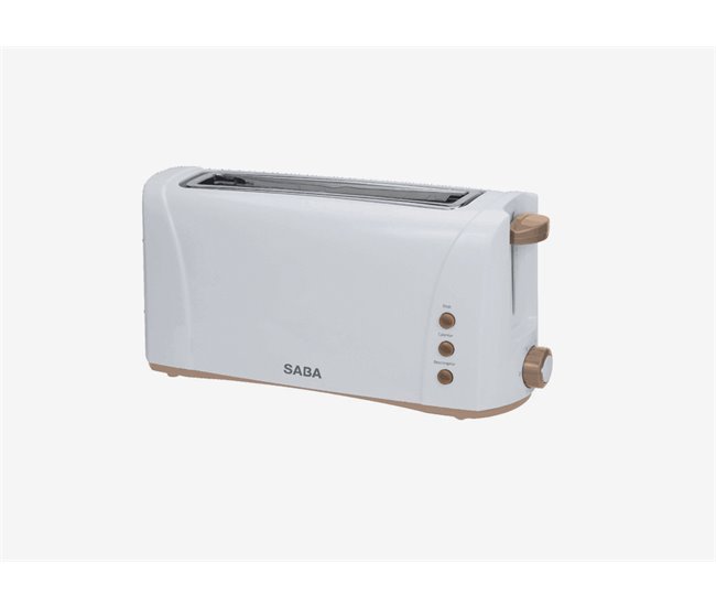 Torradeira SABA SB-TOS-2021 - 1 Fenda longa - 1000W-branco Branco