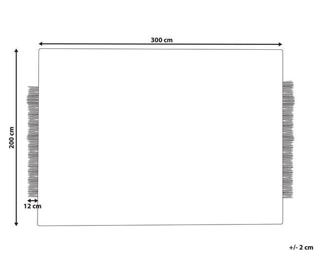 Beliani Entrelaçado DIVARLI 200x300 Bege