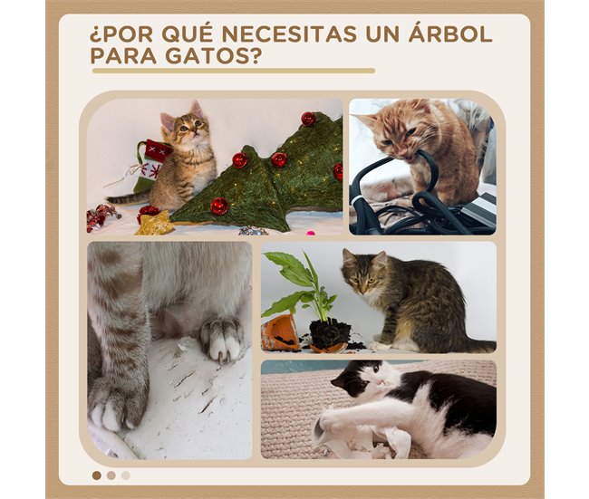 Arranhador para Gatos Aglomerado de Madeira, Pelúcia e Sisal Cinza