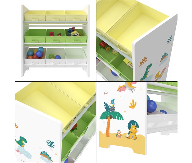 Estante para crianças Boiro 3 níveis aglomerado 62 GR1531651