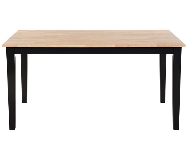 Beliani Mesa de comedor GEORGIA 90x150 Preto