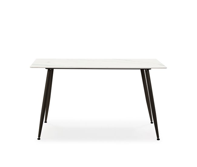 Conjunto de 1 mesa e 4 cadeiras MINKA Branco/cinza