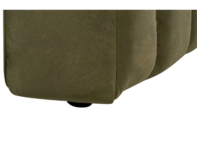 Beliani Chaise longue derecho Terciopelo LANNILS Verde