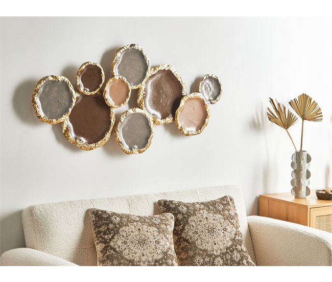 Beliani Decoración de pared ARGON Dourado