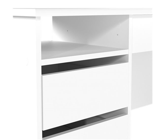 Secretária de escritório COLLEGE II branco Branco
