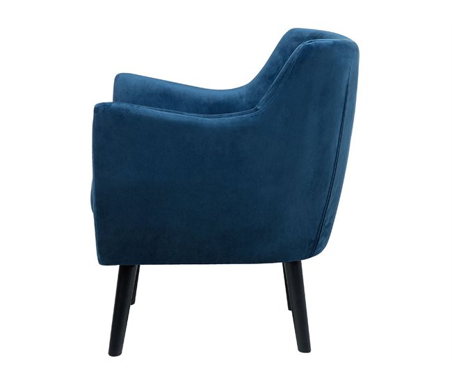 Beliani Poltrona DRAMMEN Azul Marino