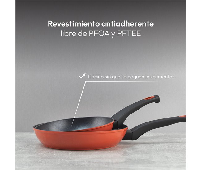 Conjunto de 2 frigideiras CLASSIQUE em + utensílios de cozinha Bergner Preto