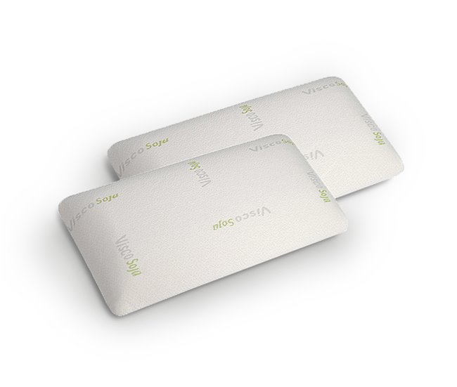  Conjunto de 2 almofadas Visco Soja da SonnoMattress Branco
