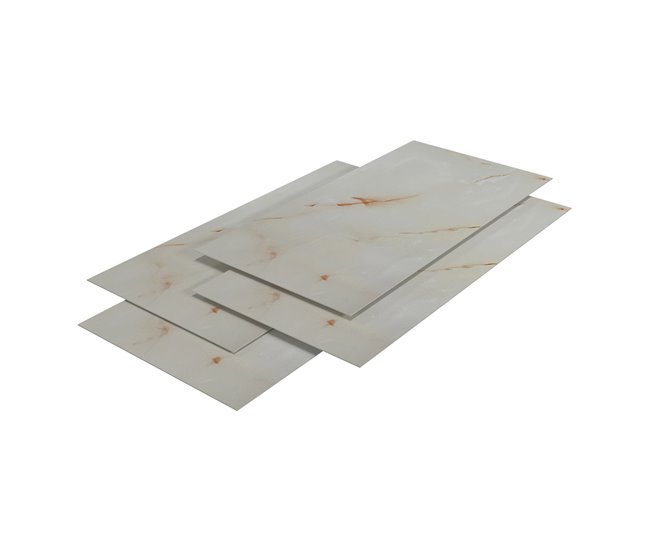 Revestimento de parede Bladel 16 painéis PVC Mostarda