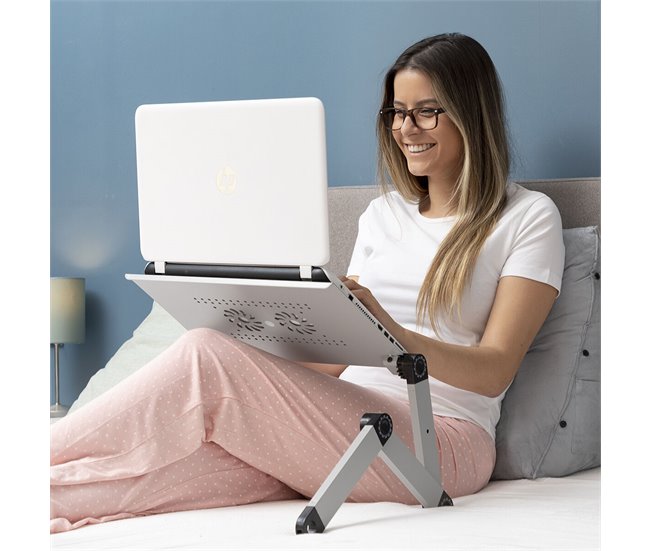 Mesa Multi-Posições Ajustável para Portáteis Branco