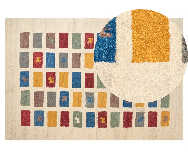 Beliani Pelos curtos MURATLI 140x200 Multicor