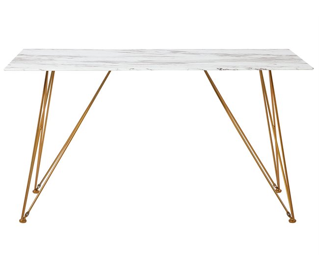 Beliani Mesa de comedor KENTON 80x140 Cinza