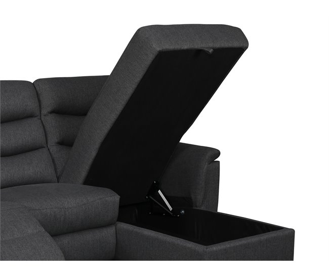 Chaise loungue relax elétrico FAMILY Antracite