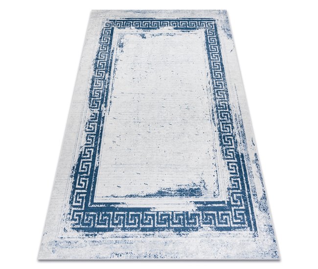 ANDRE 1213 Tapete Grego vintage antiderrapante 80x150 Branco