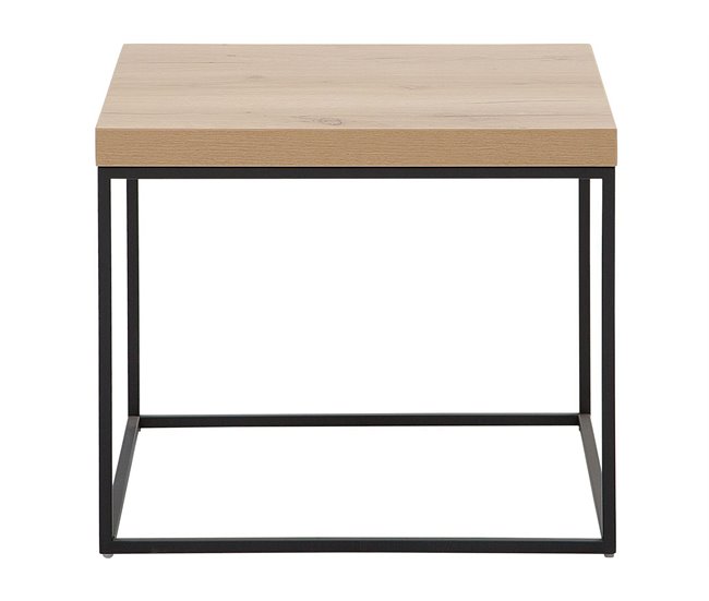 Beliani Mesa de apoio DELANO 60x60 Madeira