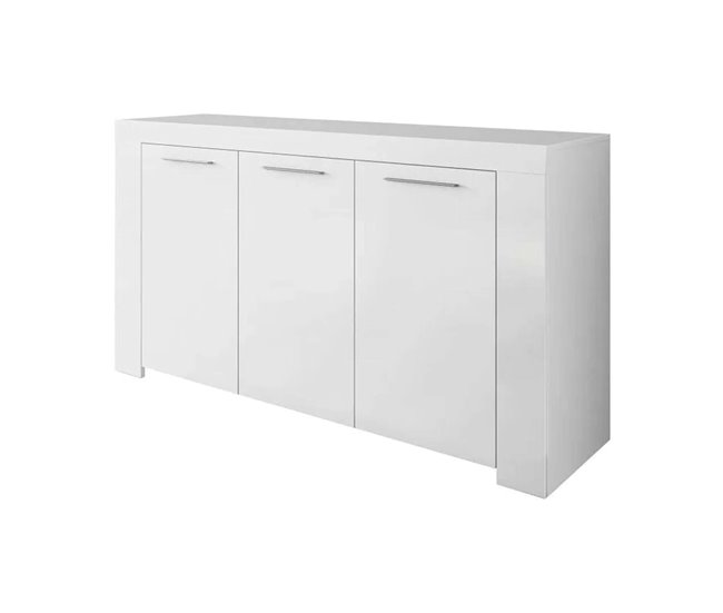 Aparador com efeito madeira 144 Branco