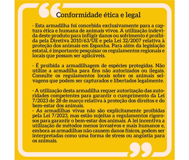 Armadilha para Animais Vivos Aço Outsunny Castanho