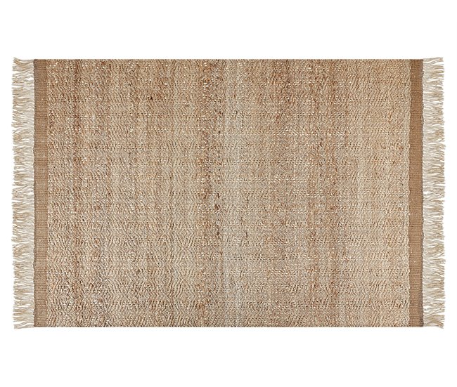 Beliani De tejido plano ABANA 140x200 Bege