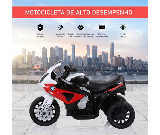 Mota Elétrica para Crianças Metal e PP HOMCOM Preto