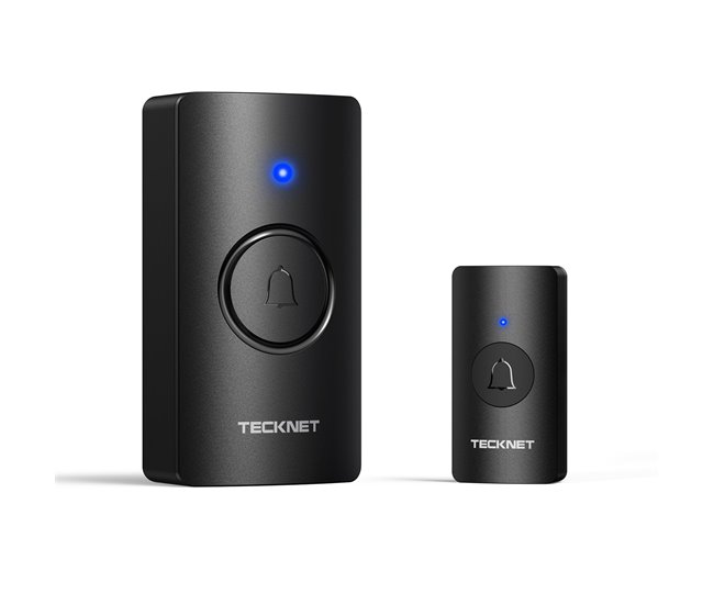 Tecknet hwd01990 campainha sem fio alcance 400m 60 toques