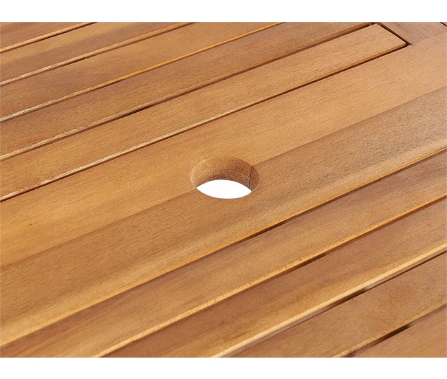 Beliani Mesa extensível MAUI Castanho
