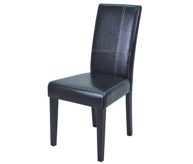 Pacote de 4 cadeiras de jantar Guevara Preto