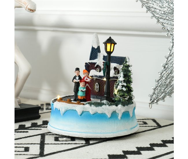 Aldeia de Natal Resina HOMCOM, casa - natal Multicor