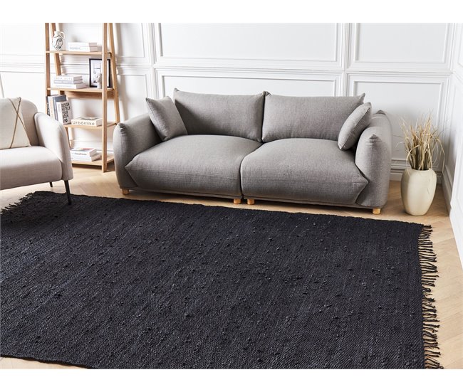 Beliani Entrelaçado SINANKOY 200x300 Preto