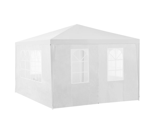 Tenda Pavilhão de jardim Wedau metal 400x300 Azul