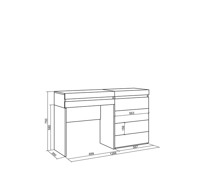 Toucador 127 Branco