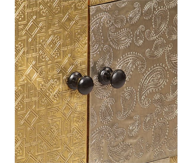 Aparador buffet mueble consola mueble de almacenamiento cm Castanho