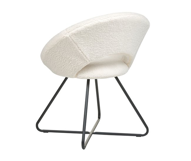 Beliani Cadeira de refeição RACHEL Creme