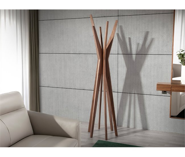 ANGEL CERDA Armário de cabeceira em madeira de pinho Nogal