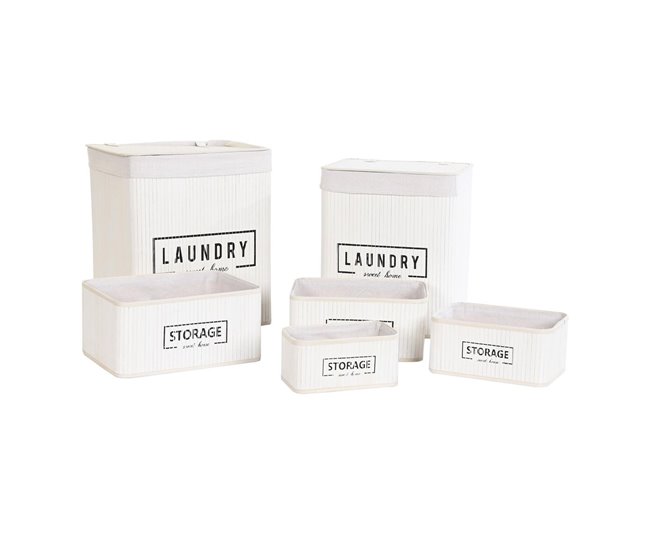 Conjunto de Cestos Branco