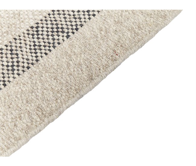 Beliani Pelos curtos TACETTIN 80x150 Branco/ Bege