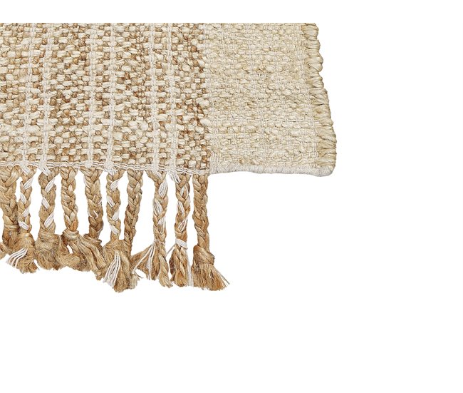 Beliani Entrelaçado ORTAOBA 80x150 Bege