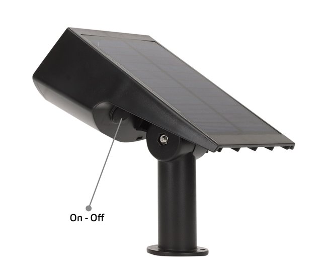 Aktive Projetor LED solar 5-10 lúmens Design 2 em 1 Preto