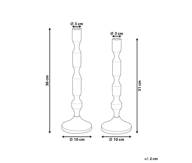 Beliani Candelabro DIKIRNIS Dourado
