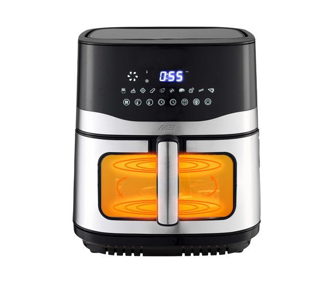 Fritadeira sem óleo MEI AF 9000 9 litros 2150W Preto