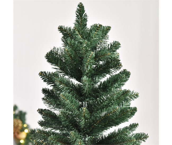 Árvore de Natal PVC, Aço HOMCOM, casa - natal Verde