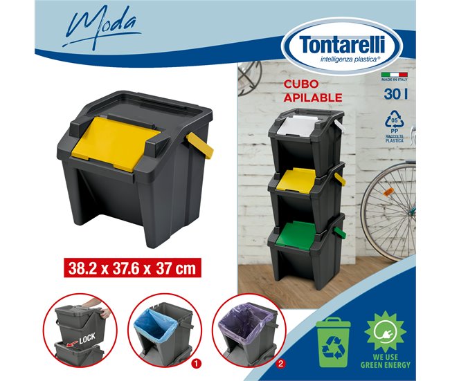 Recipientes para reciclagem Amarelo