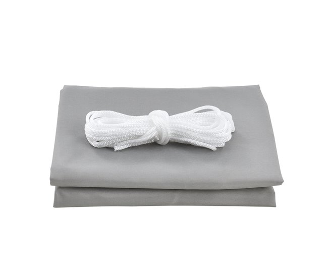 [en.casa] Toldo vela de Sombra Repelente al agua cuadrado 400x0 Cinza Claro