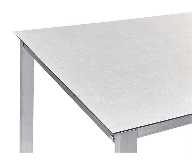 Beliani Conjunto de refeição COSOLETO/GROSSETO Branco