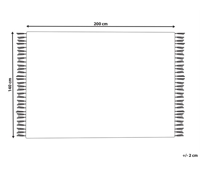 Beliani Pelos curtos NIKSAR 140x200 Multicor