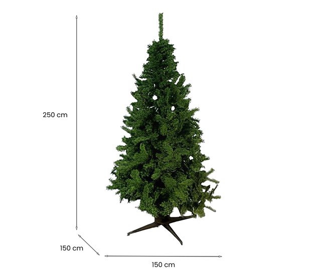 Árvore de Natal de efeitos reais Verde/ Cinza