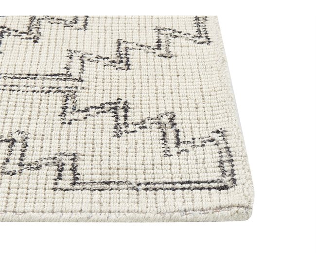 Beliani Entrelaçado URLA 80x150 Bege