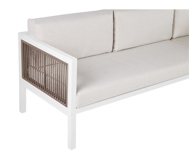Beliani Conjunto de jardín BORELLO Branco
