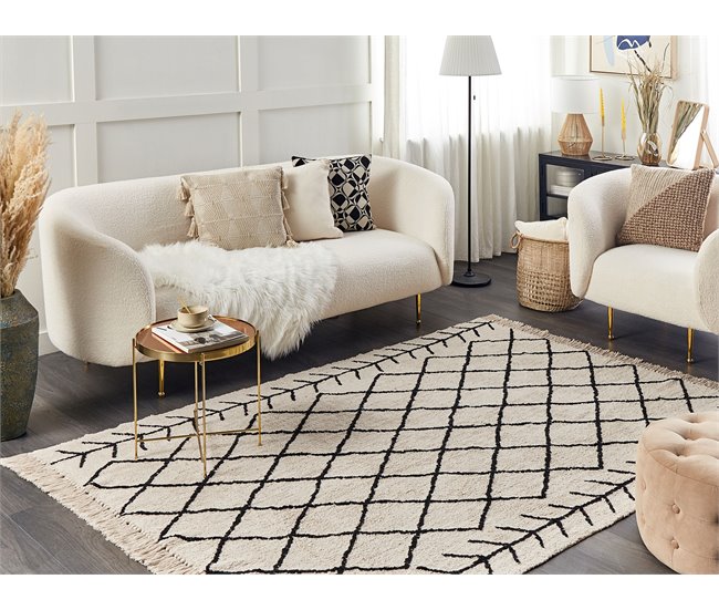 Beliani Pelos curtos BOZKIR 160x230 Bege