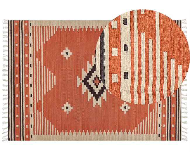 Beliani Kilim GAVAR 160x230 Laranja