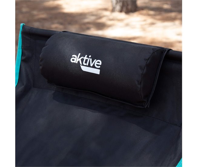Aktive Cadeira de campismo dobrável ultra-compacta Preto